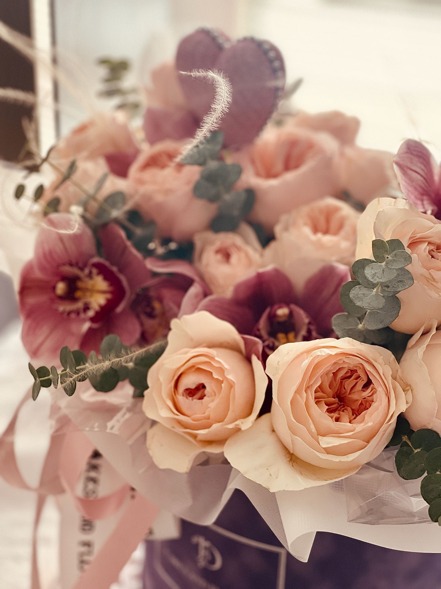Blush Elegance Peony Rose Box